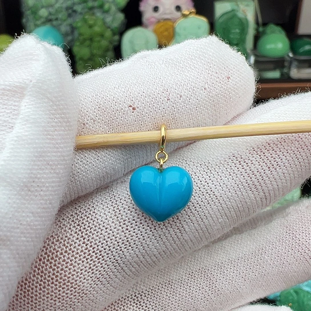 绿松石足铂镶嵌绿松石主播万丽