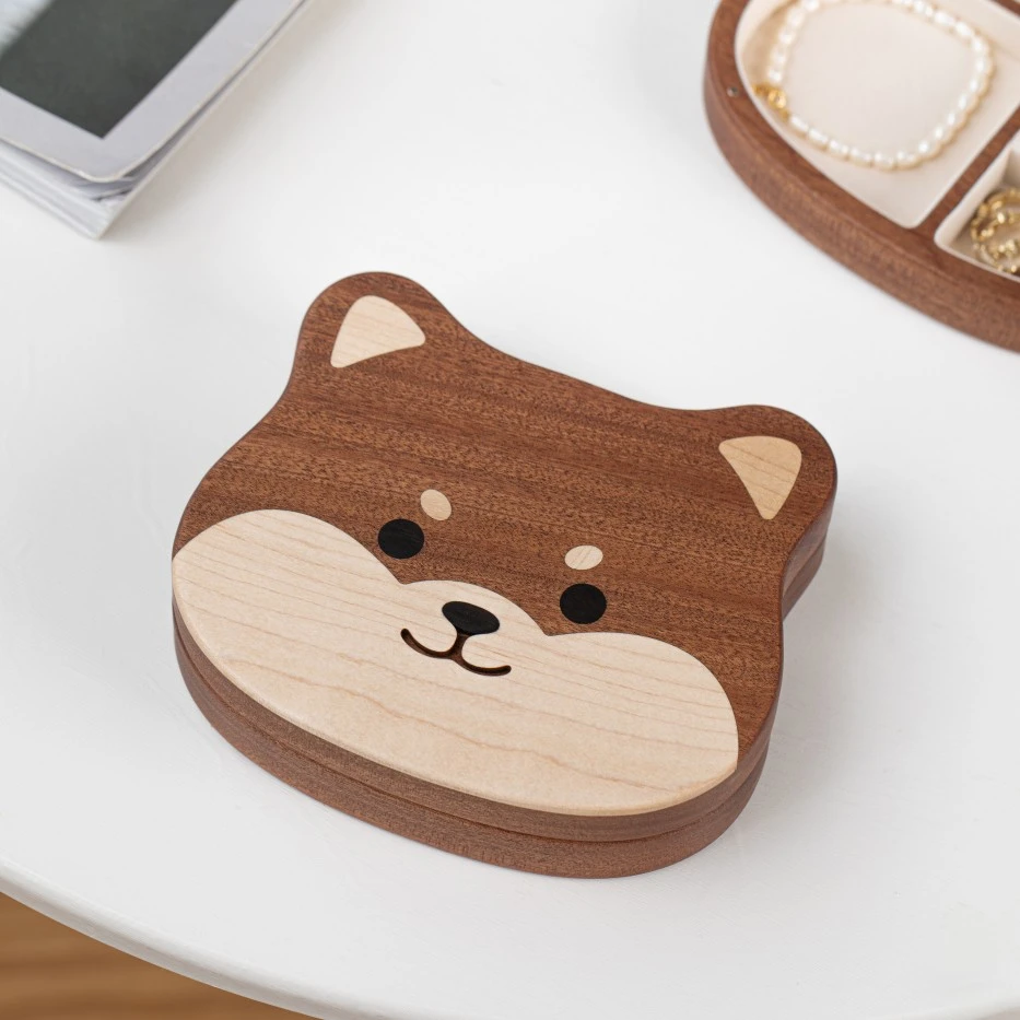 柴犬便携首饰盒收纳盒