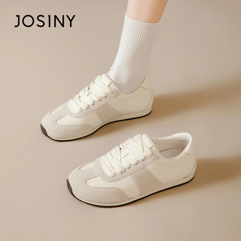 卓诗尼复古德训鞋女2025春季新款超火小白鞋显脚小百搭运动休闲鞋