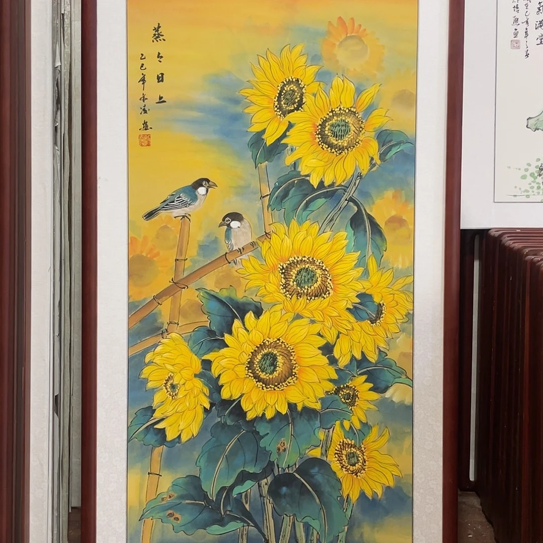 国画带框尺寸63*123厘米