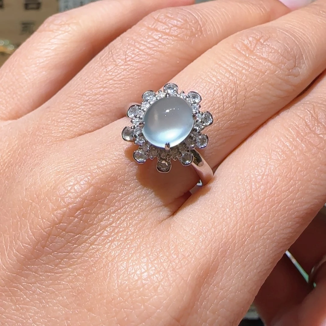 【闪购商品】翡翠戒指18K金镶嵌缅甸