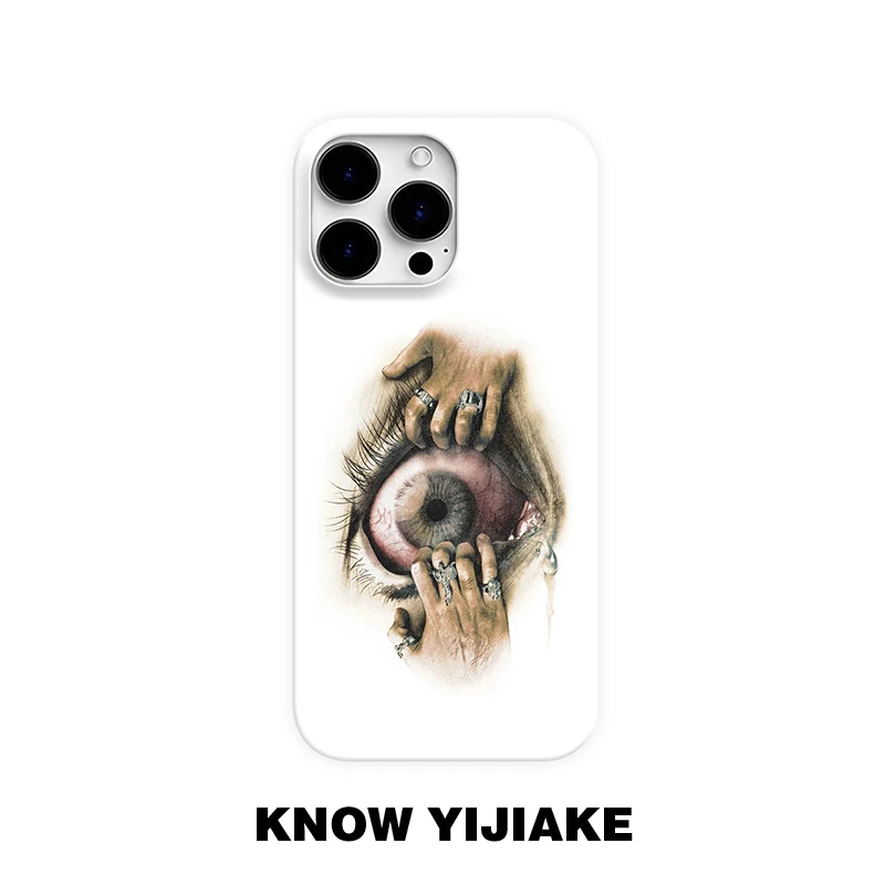 扒开眼睛适用苹果16pro手机壳15promax小众14/13ins12个性16e11