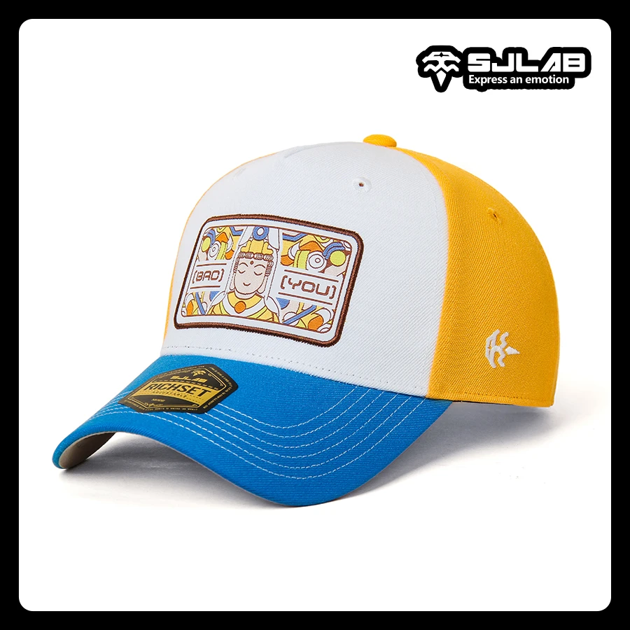 SJLAB众神系列龙头观音主题联名RICHSET-MODE中冠弯檐棒球帽