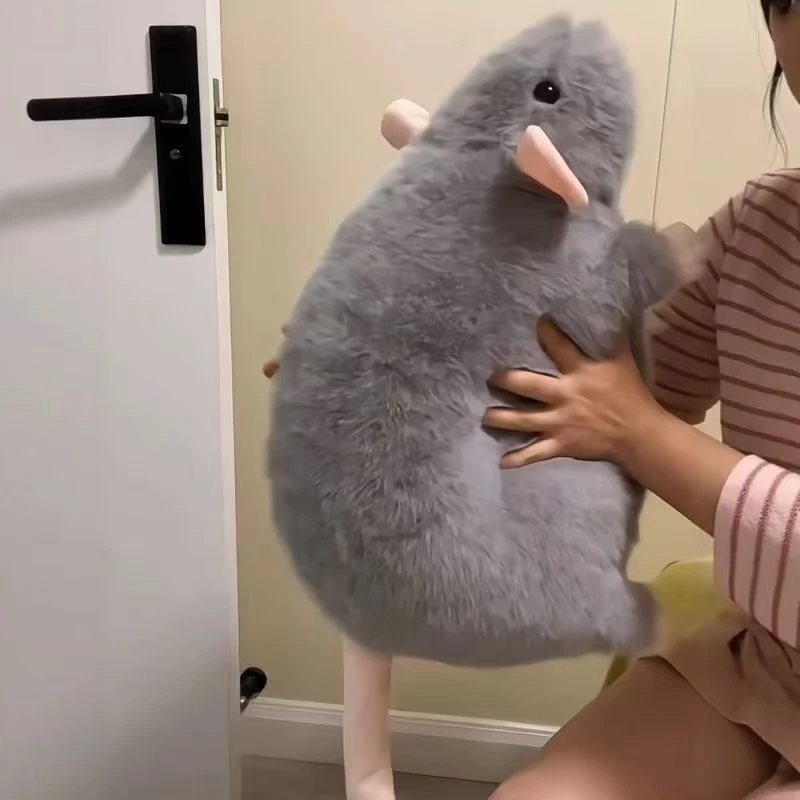 小红书同款花枝毛绒玩具公仔仿真老鼠床上玩偶可爱闺蜜礼物娃娃玩