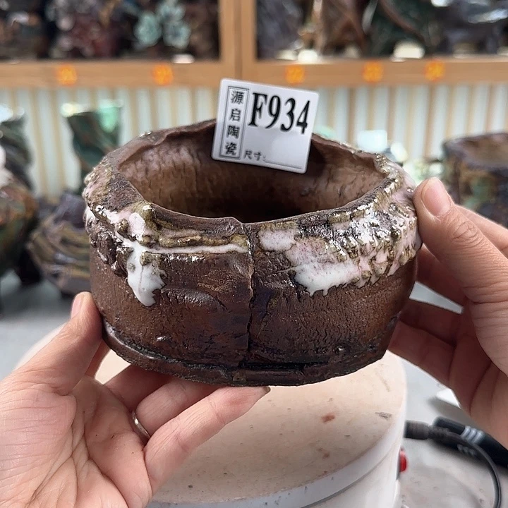 紫砂花盆景德镇陶瓷多肉花盆特价934
