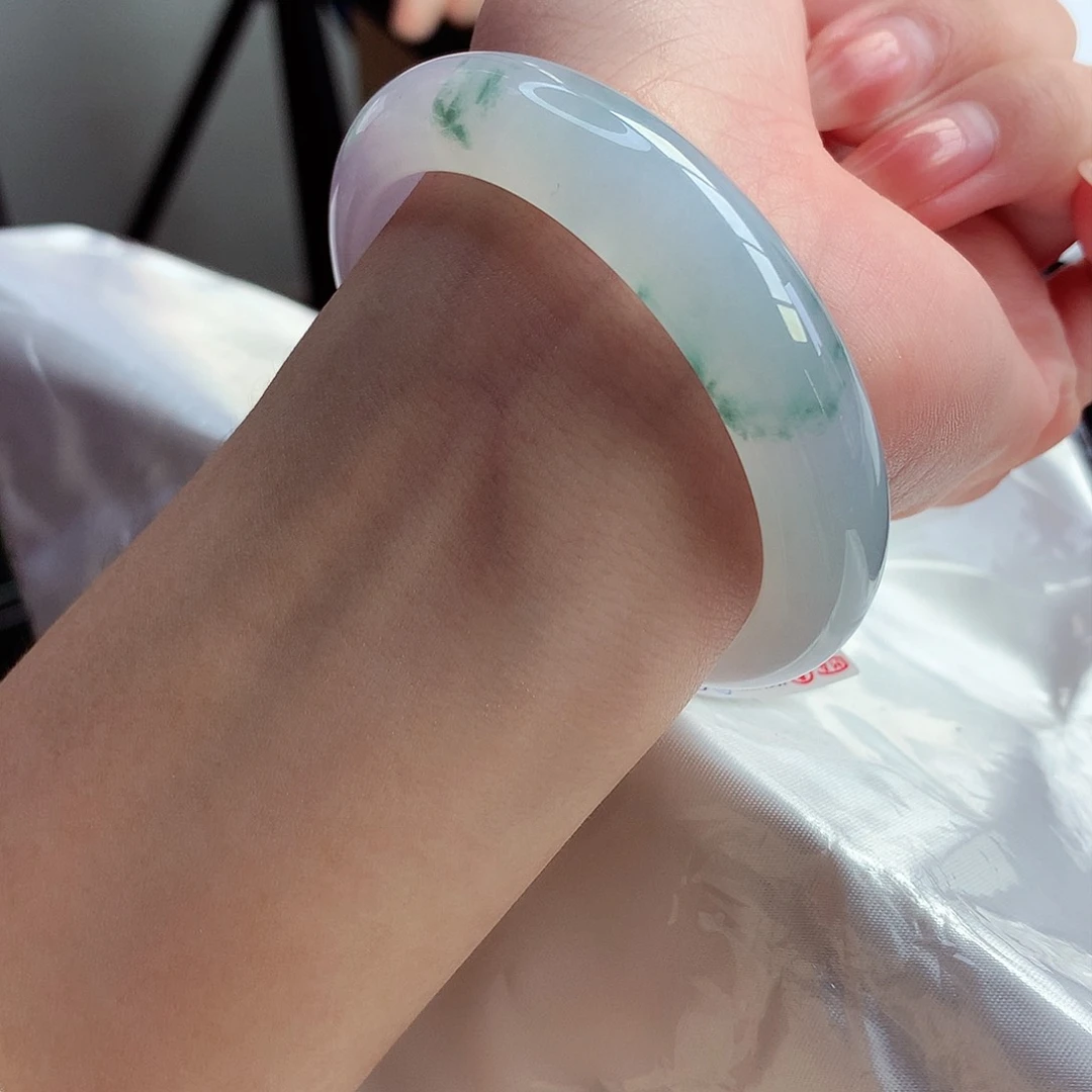 翡翠手镯未镶嵌天然A货翡翠54/55