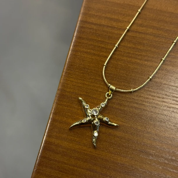 铜合金项链 GULUM 1000海星海边风时尚欧美项链