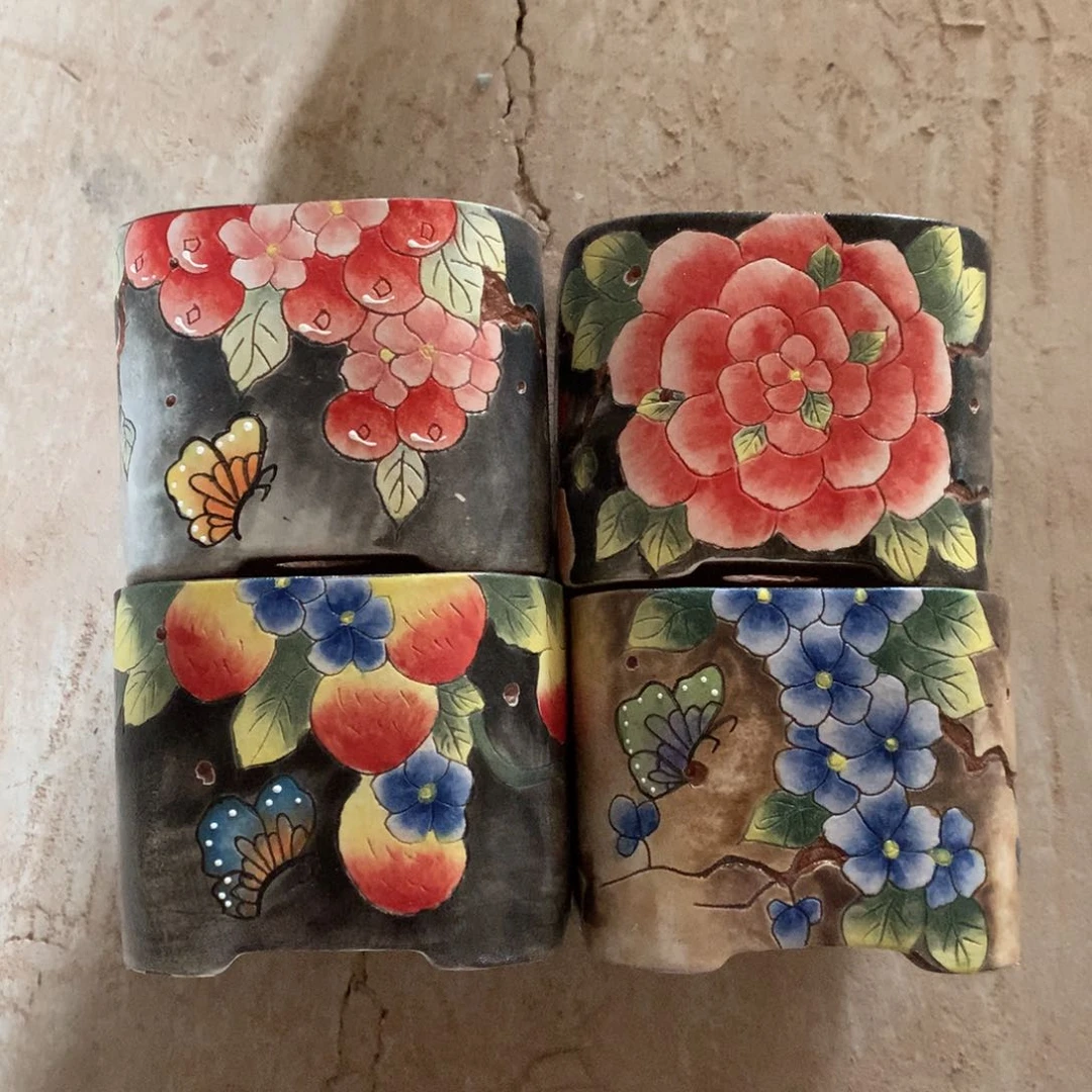 太*微瑕福利，手绘花盆