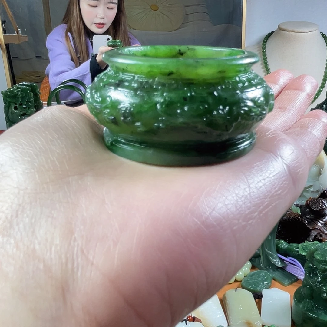 和田玉（碧玉）未镶嵌摆件