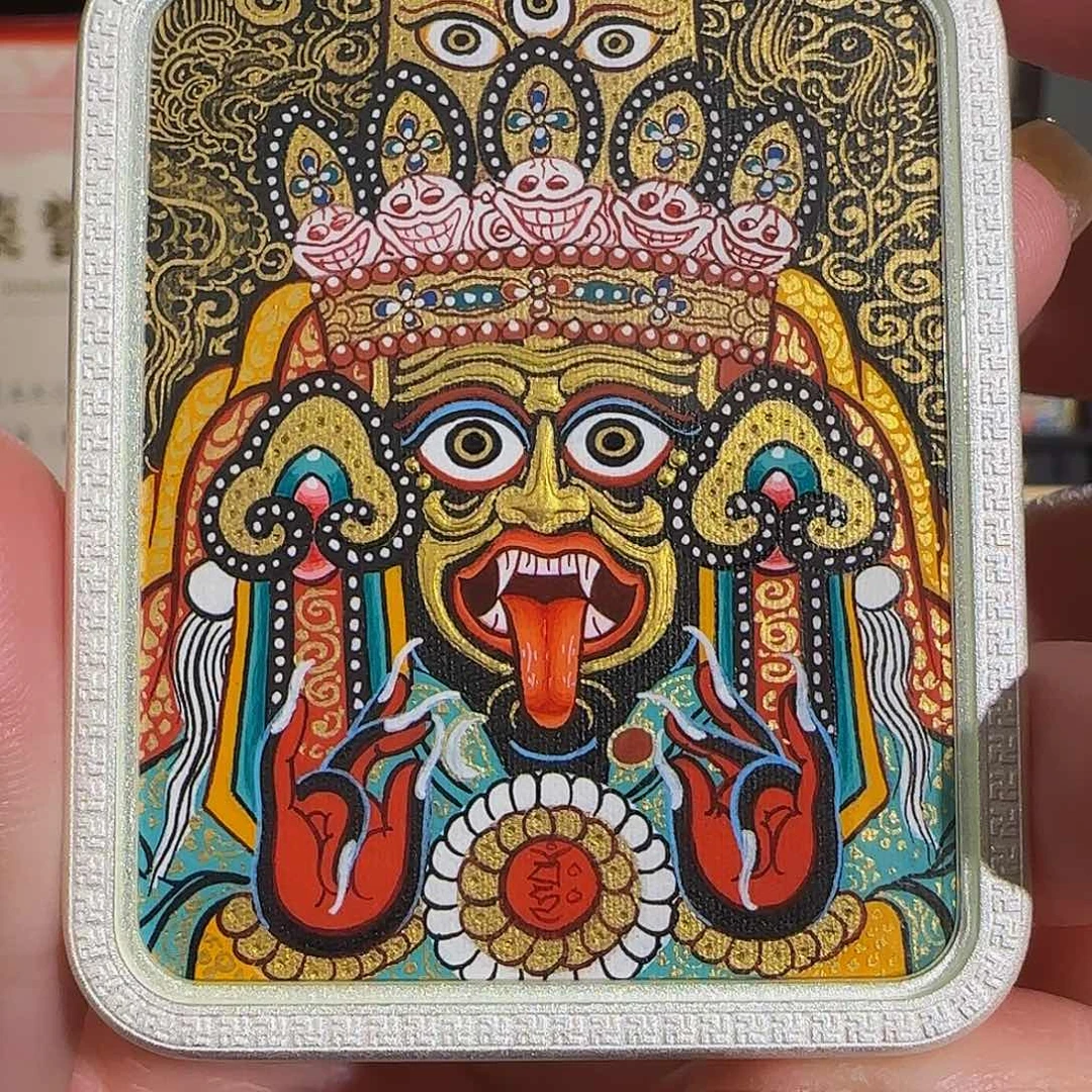 装裱画纯手绘天然矿料 扎基 普华东智绘