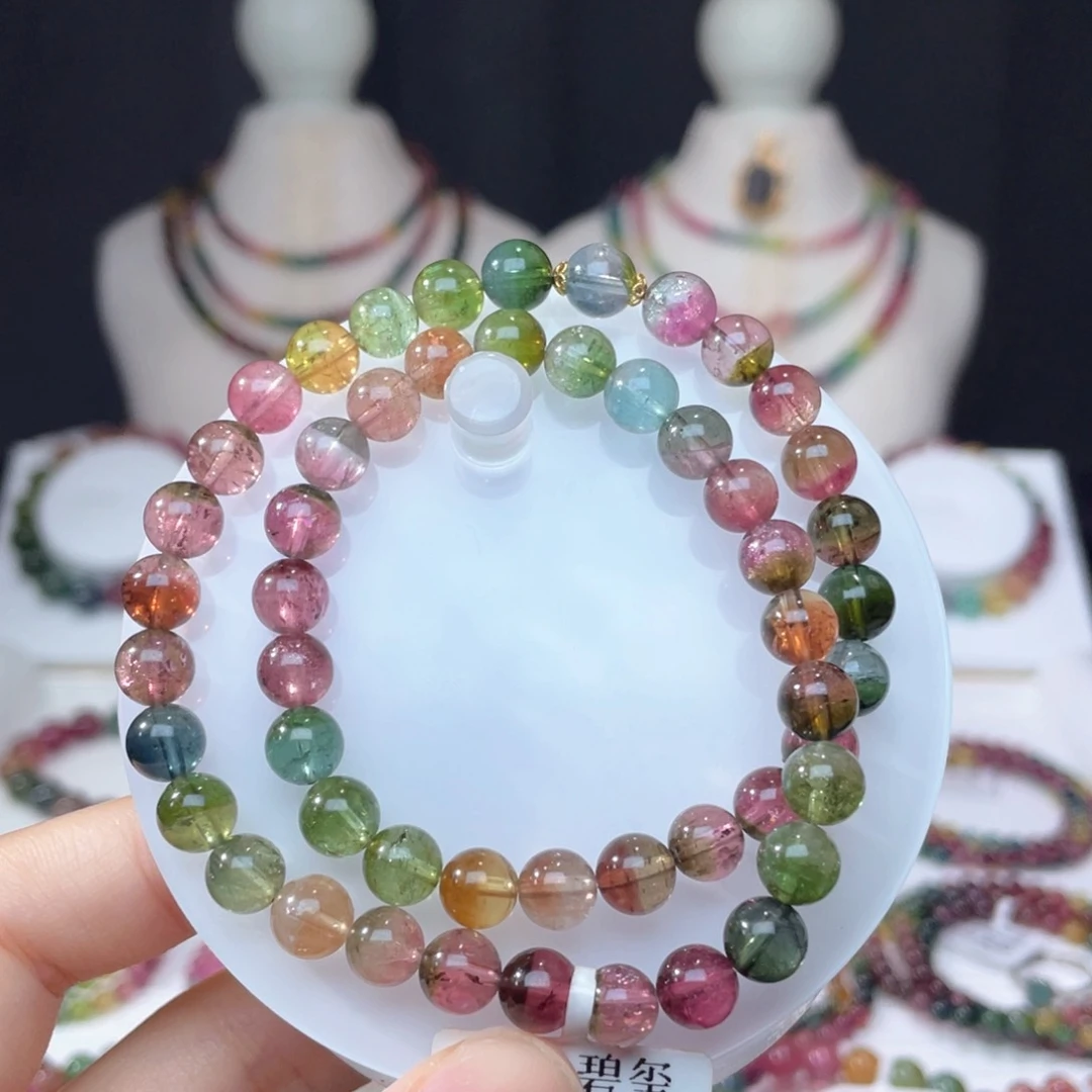 未镶嵌手串碧玺7.2mm±