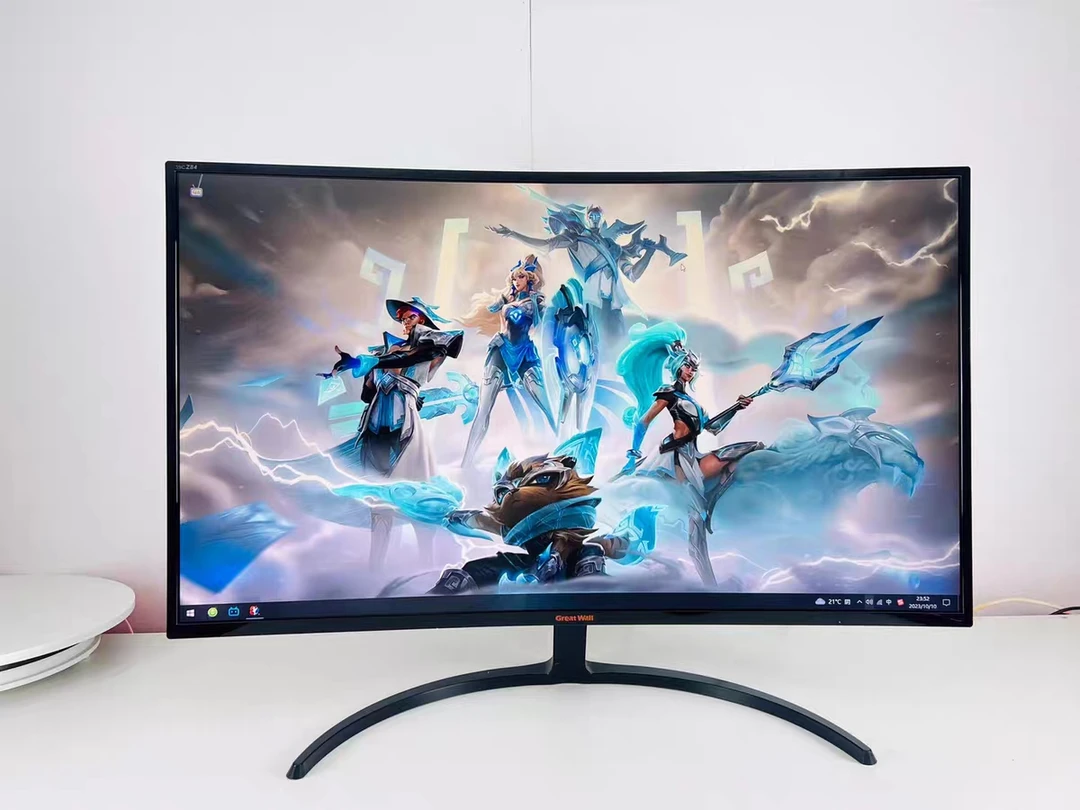 9新 铁幕 长城40寸1K165HZ曲面钢化玻璃电竞显示器显示器二手