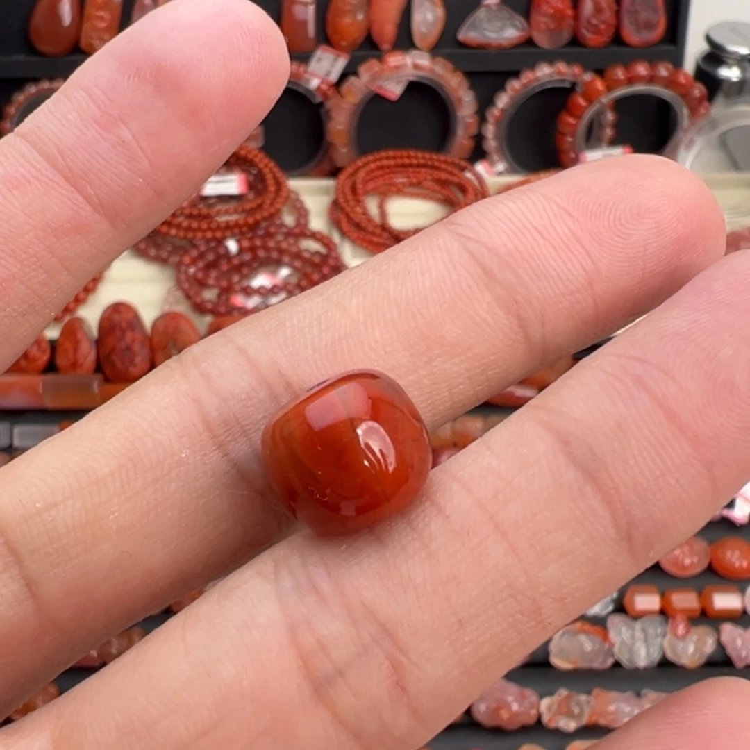 南红玛瑙未镶嵌颈饰老型珠12mm+