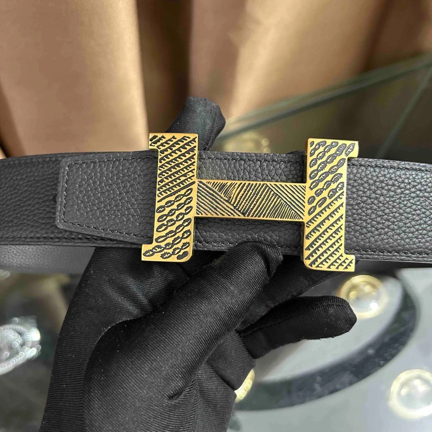 新款皮带男士头层牛皮腰带青中年H扣工字扣百搭高档送礼商务韩潮