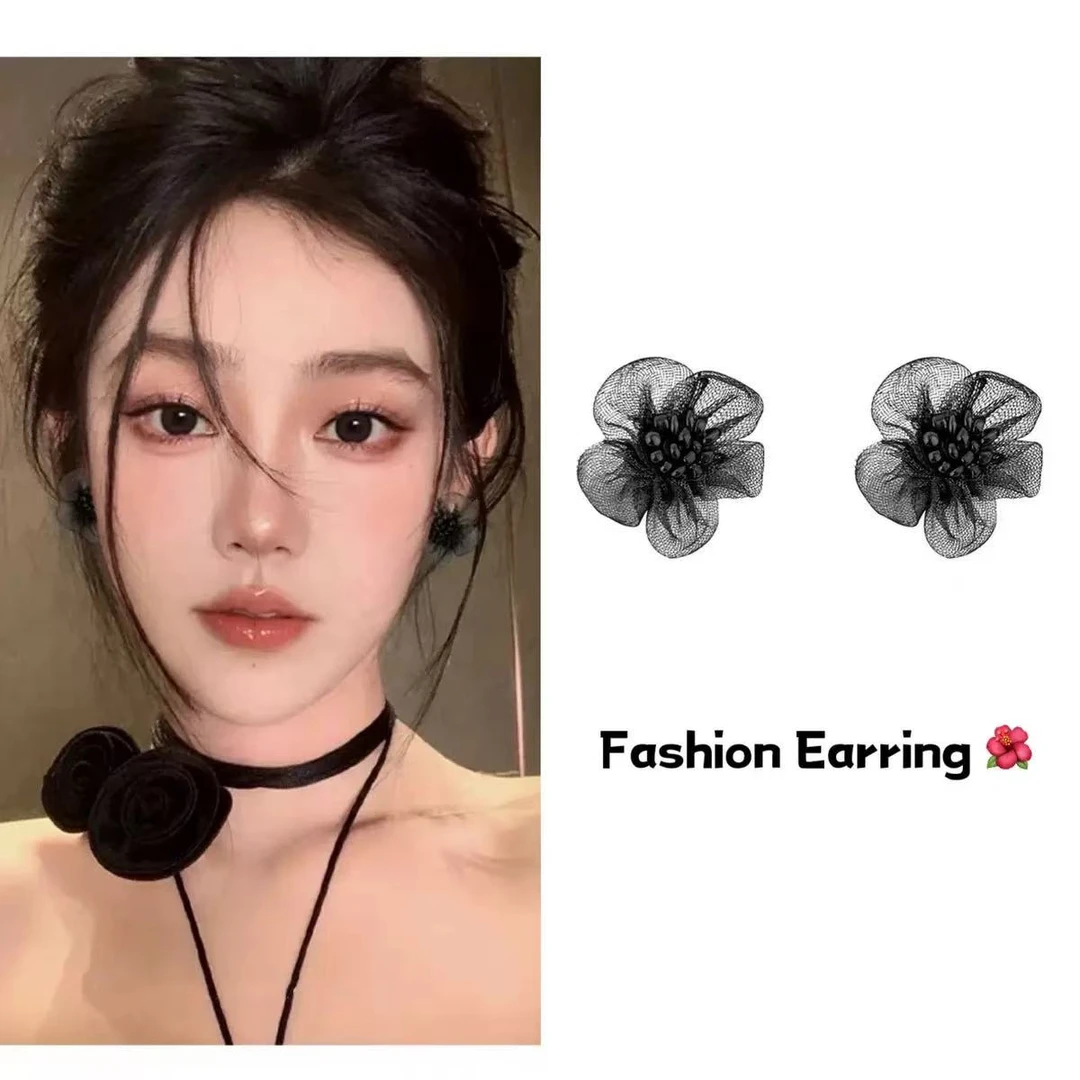 铜合金布艺耳饰 时尚轻奢耳饰【S2】