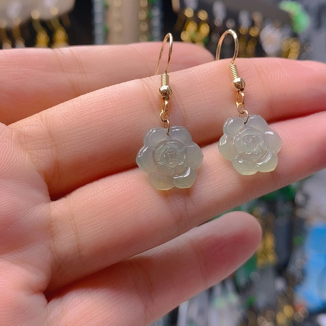 未镶嵌翡翠耳饰翡翠