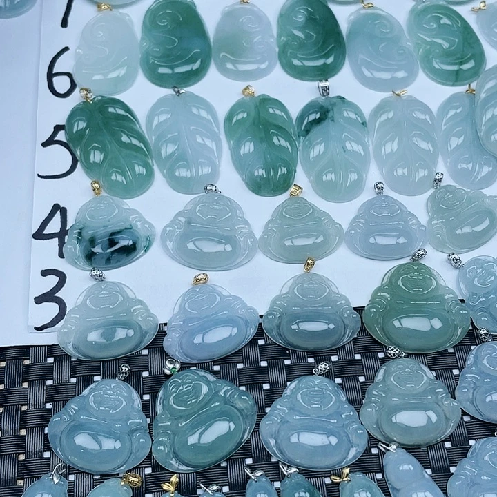 翡翠未镶嵌吊坠(不含链)纯天然缅甸a货翡翠