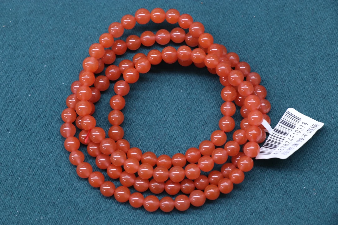 2原矿无优化天然南红保山西山杨柳多圈5mm左右轻微低色差纹裂