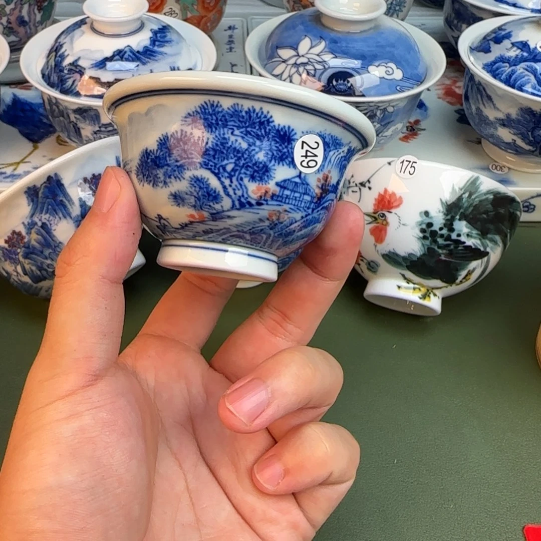 彦祖纯手工手绘茶具249