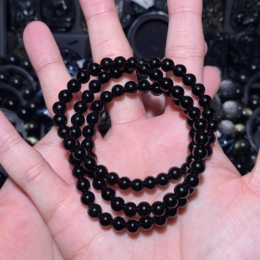 黑曜岩手链未镶嵌