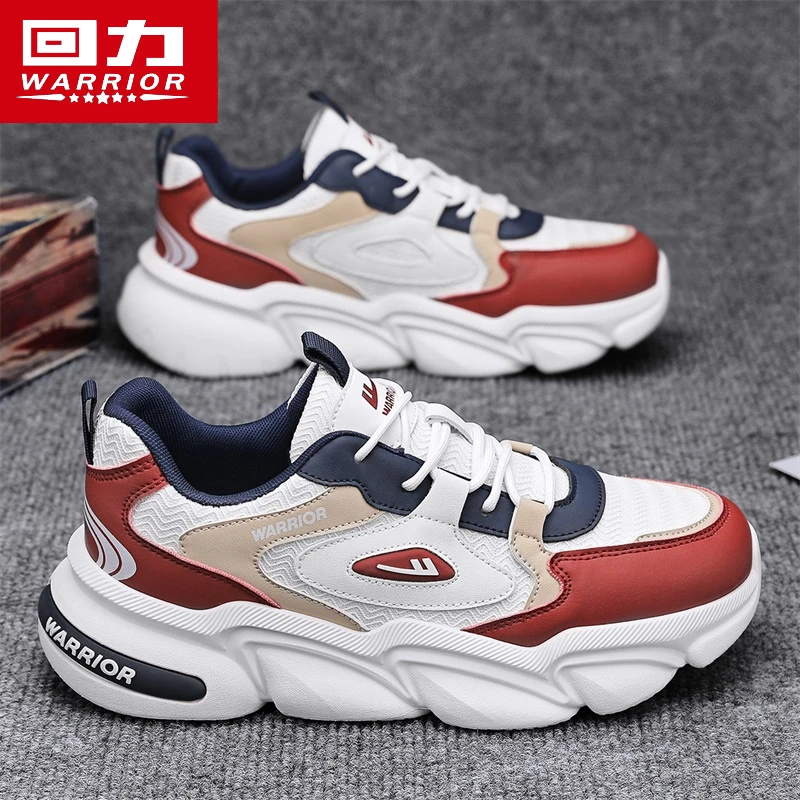 回力男鞋2025夏季新款网面运动跑步休闲鞋青少年厚底百搭老爹潮鞋