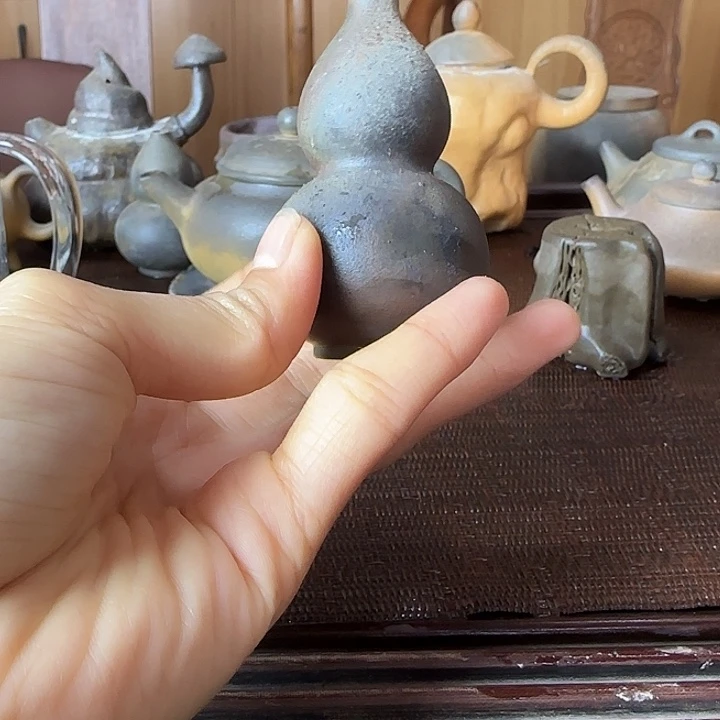 紫砂茶壶坭兴陶龙窑柴烧大寺