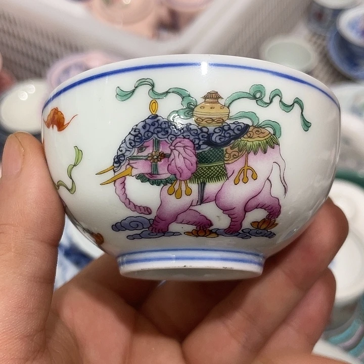 摆件陶景德镇陶瓷主人杯2344