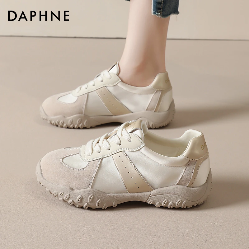 达芙妮德训鞋女2025夏季新款时尚百搭休闲运动跑步小众阿甘运动鞋