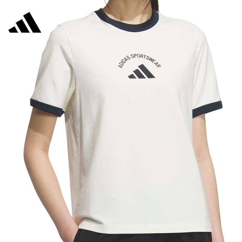 adidas阿迪达斯女子运动休闲短袖T恤KC0058
