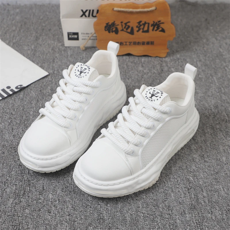 潮牌男鞋新款夏季网面透气潮男鞋舒适厚底休闲男鞋软底时尚老爹鞋