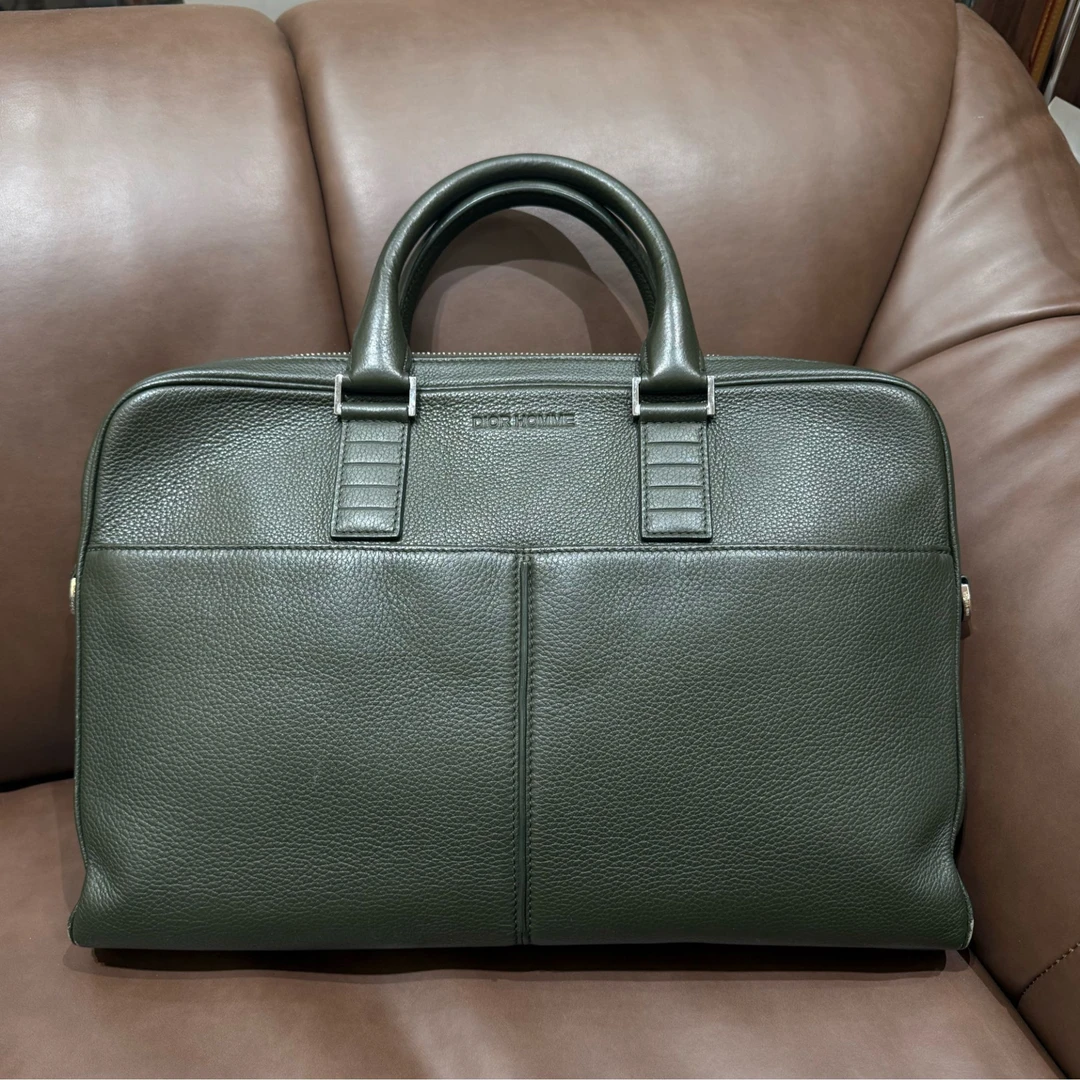 95新 DIOR/迪奥 高级墨绿公文包//全牛皮高公价