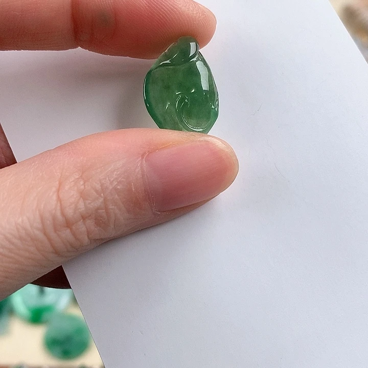 颈饰18K金镶嵌翡翠764245667