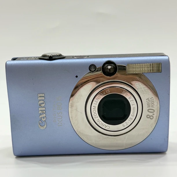 95新 Canon/佳能 ixus80蓝色800w像素3倍光学变焦ccd相机