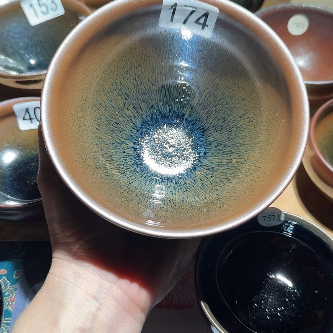 茶盏174 秋罗柴烧手工主人杯12.5点茶器