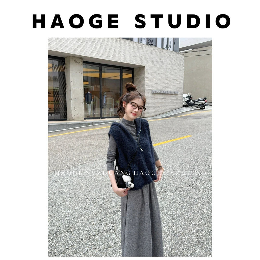 休闲特调新款时尚HGQ5MY3396A毛衣马甲预