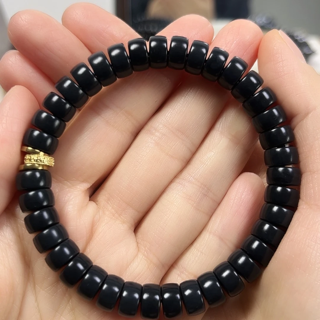 和田玉未镶嵌手串卡5×9