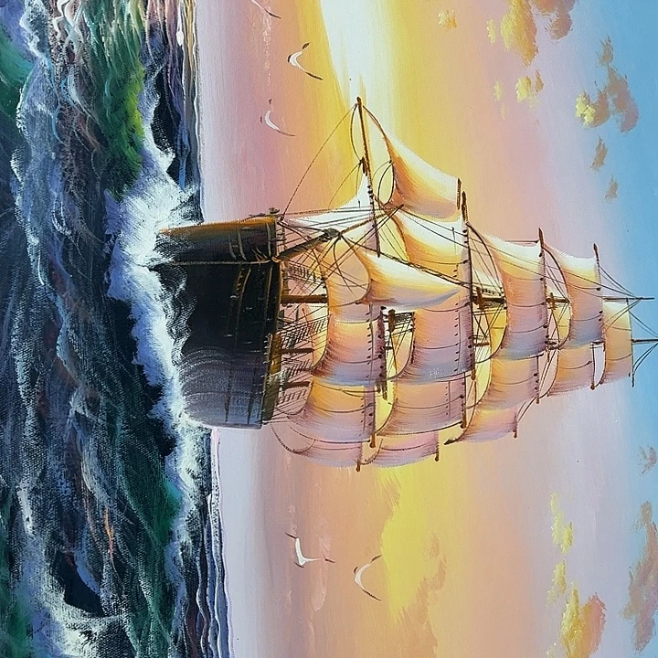 油画恭喜一直一直影子