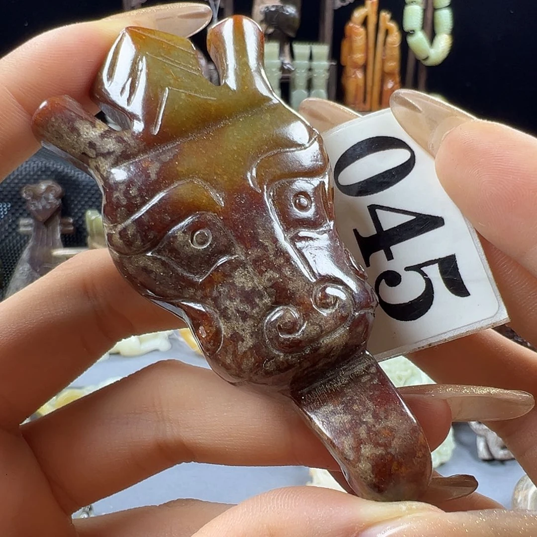 和田玉未镶嵌挂件