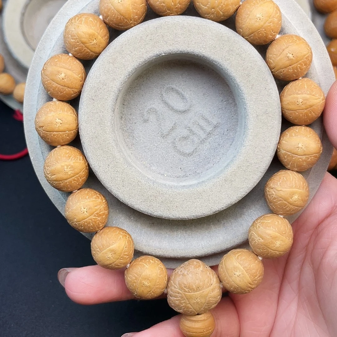 手串凤眼菩提L50-K25凤眼菩提14+同树黄皮大眼睛厚皮新籽