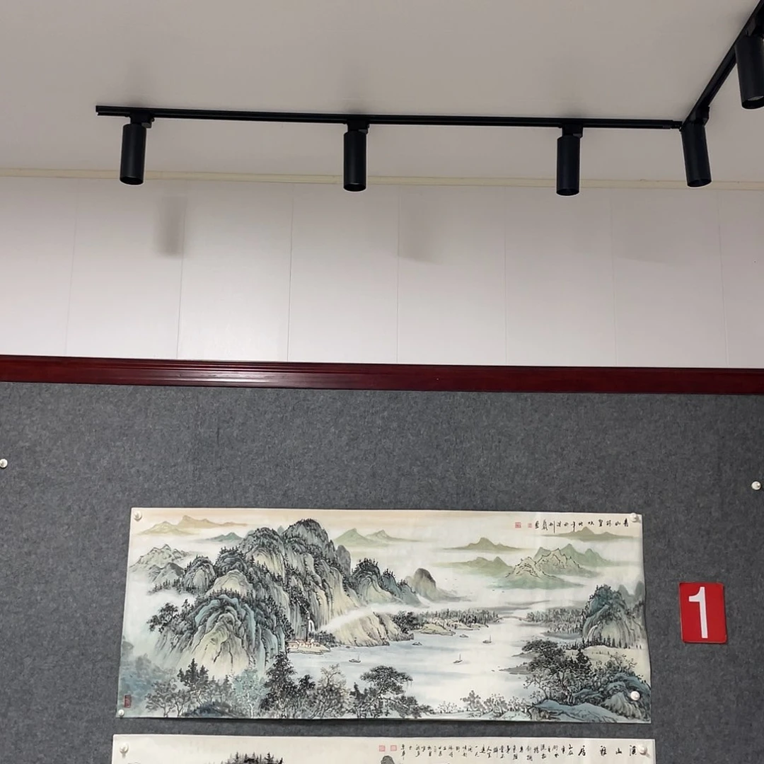 国画咿**呀小六尺画芯作品