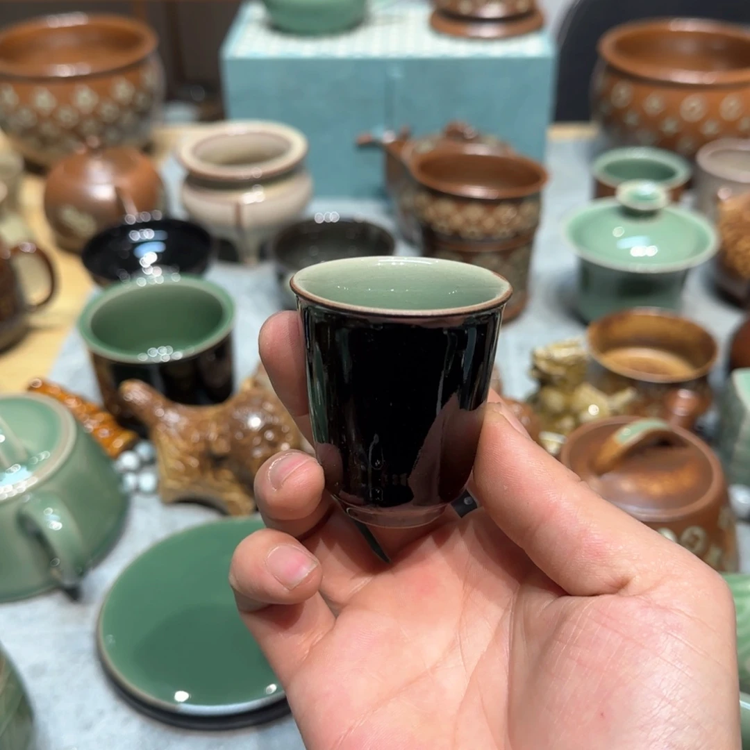 小金茶具青瓷茶器