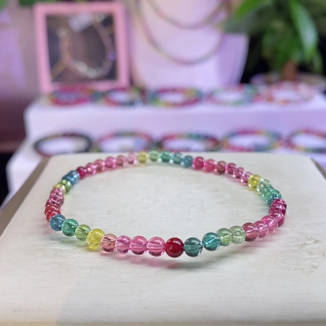 碧玺手链未镶嵌艳丽