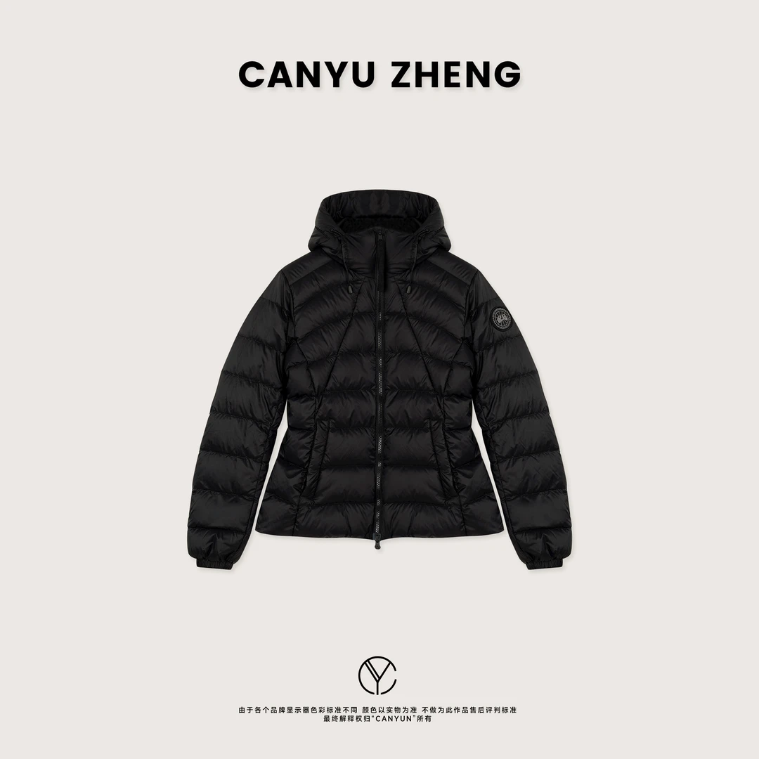 CANYU “寒冬系列” 90白鹅绒 微收腰 连帽羽绒服外套