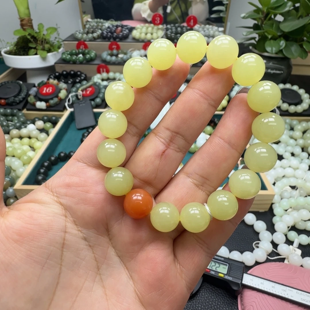 和田玉未镶嵌手链12