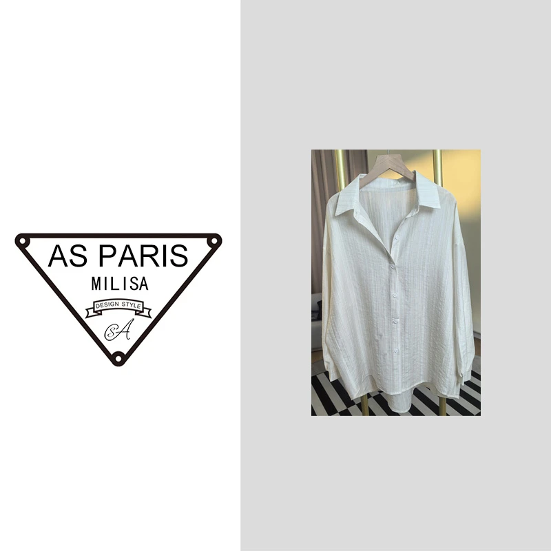 【乔妹同款 今天超火】2025年新款夏季小衫女上衣衬衫9054