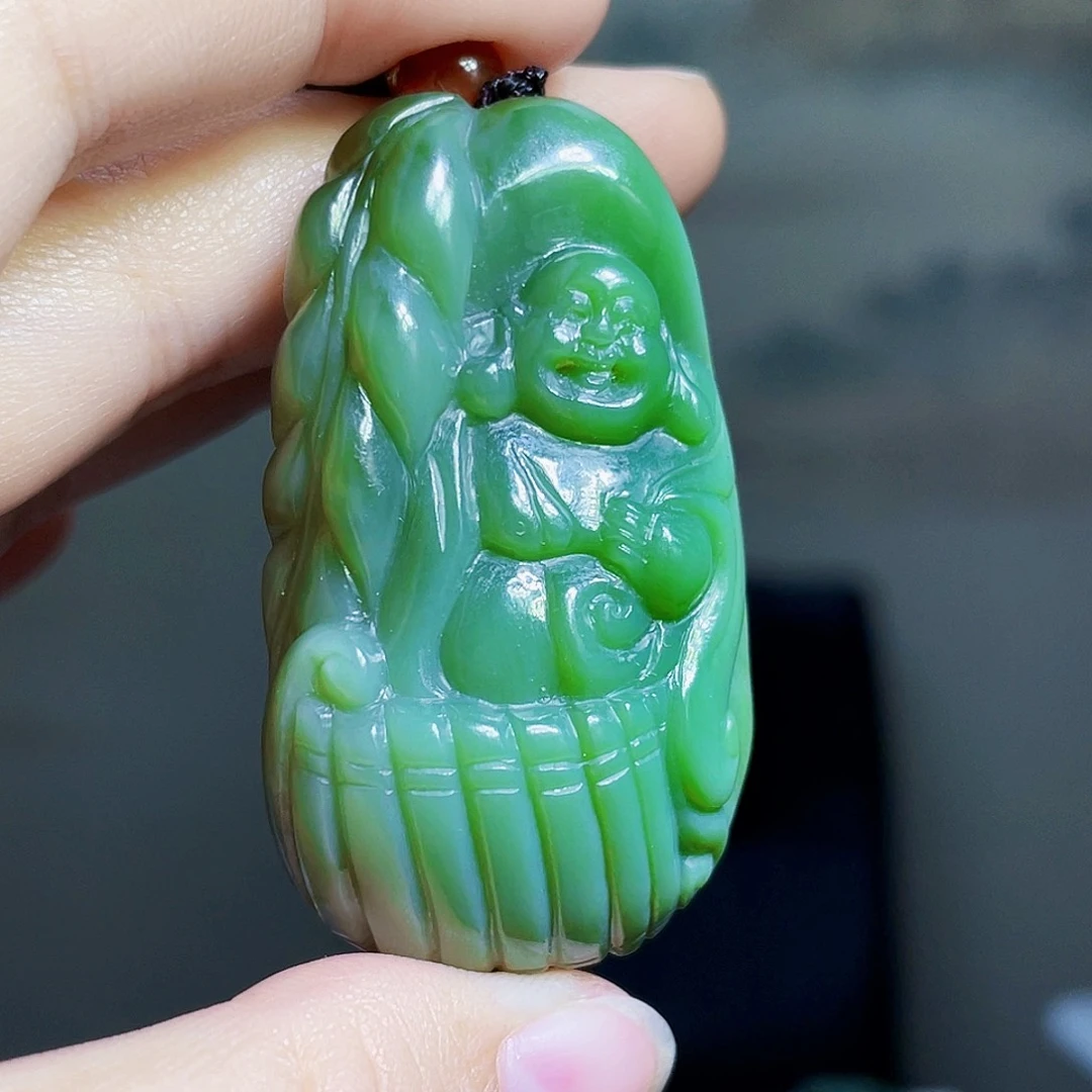 和田玉未镶嵌车挂