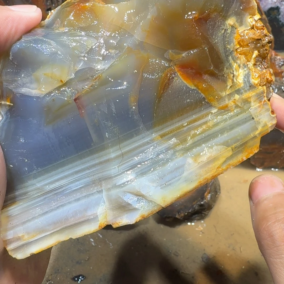 未镶嵌玛瑙/玉髓珠宝半成品