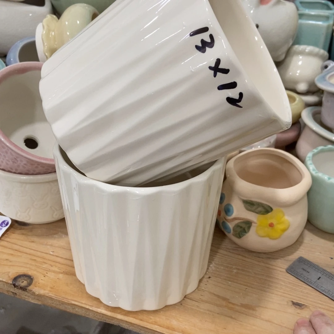 红陶高温陶瓷花盆