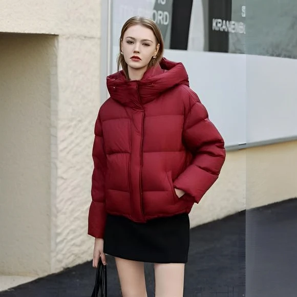 【张老板】90国标白鹅绒泡芙羽绒服短款24新款白鹅绒面包服16F602