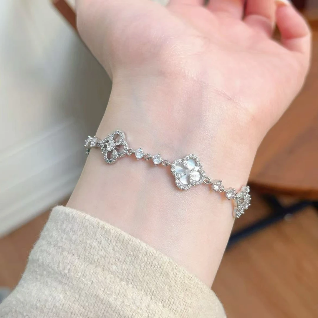 铜合金贝壳手链 CC9445 高定系列 贝壳手链26CM抽拉调节